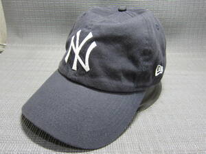 NEW ERA ニューエラ × NY ニューヨークヤンキース　キャップ　帽子　黒　56～59cm程　S2410D