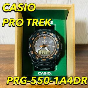 Casio Pro Trek PRG-550-1A4DR 箱 説明書付 カシオ PROTREK プロトレック 海外モデル オレンジ 美品 動作確認済み アウトドア 希少