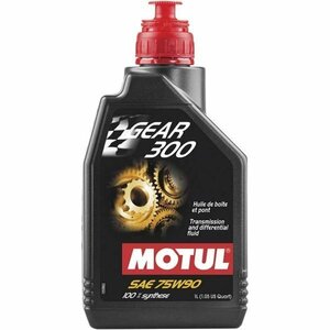 MOTUL (モチュール) ギア 300 GEAR 100%化学合成 ハイポイドギアオイル 75W90 1L　品番105777