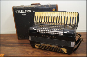 税込◆アコーディオン◆EXCELSIOR MODEL911 プロフェッショナルモデル 41鍵 120ベース イタリア製 ハードケース付 エクセルシァー-I2-9180