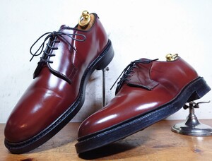 【数回履き程度/送料無料】USA製 Allen Edmonds/アレンエドモンズ Leeds プレーントゥ 7E 25cm相応 ブラウン 茶/florsheim regal alden