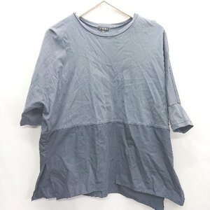 ◇ INDIVI インディヴィ 半袖 Tシャツ サイズ34 ブルー系 レディース E