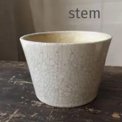 stem /陶器鉢カバー　貫入・クラック