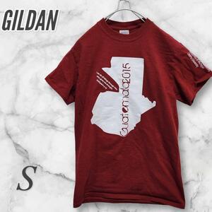 GILDAN ギルダン Tシャツ/カットソー　半袖 プリント 赤 S コットン 　2148 533