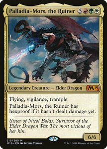 MTG ■金/英語版■ 《殲滅の龍、パラディア＝モルス/Palladia-Mors, the Ruiner》 基本セット2019 M19