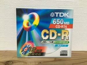 TDK 650MB CD-R74PWA 未使用品 cd-r 1枚 薄型ケース 日本製 国産 made in japan