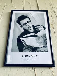 ジェームス ディーン JAMES DEAN 50s A4 ポスター 額付き 送料込 1