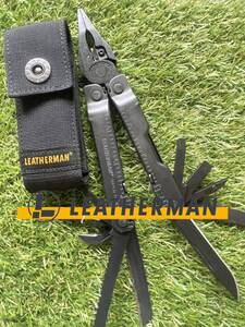 LEATHERMAN SUPERTOOL300 Black 専用ナイロン製シース付　レザーマン マルチツール ツールナイフ マルチプライヤー