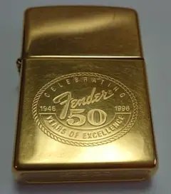 Fender創立50周年記念Zippoライター＋3フリント