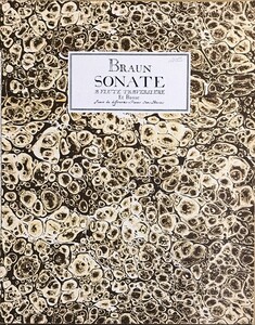 ブラウン ソナタ (フルート,通奏低音 ファクシミリ 自筆譜) 輸入楽譜 Braun Sonate A Flute Traversiere et Basse 洋書