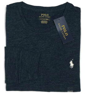 【新品】ラルフローレン ■ コットンTシャツ ■ S ■ ネイビーヘザー POLO RALPH LAUREN 正規品