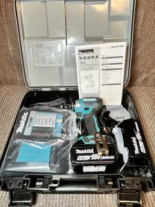 makita 充電式インパクトドライバ TD173DRGX 18V 純正バッテリー２個　新品未使用