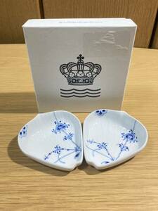 ▼ロイヤルコペンハーゲン≪ブルーパルメッテ ペタルディッシュ ２枚≫ROYAL COPENHAGEN 小皿 皿 プレート