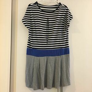 送料無料　未使用美品 ベネッセ たまひよ 授乳服 半袖チュニックワンピース サイズM ボーダー　送料込み