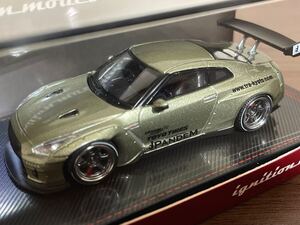 新品未使用品　ignition model(イグニッションモデル) 1/64 PANDEM R35 GT-R PANDEM R35 GT-R Green Metallic①