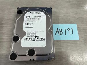 送料無料 Western Digital WD20PURZ 2TB 3.5インチ SATA HDD2TB 使用時間9143H★AB191