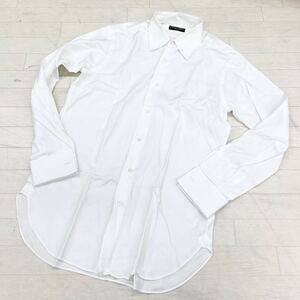 1449◎ UNITED ARROWS ユナイテッドアローズ トップス シャツ フルボタン 長袖 無地 カジュアル ホワイト メンズ40