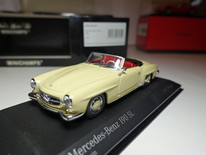 Mercedes Benz 190SL 1955 Ivory 1/43　MINICHAMPS　ミニチャンプス　ベンツ