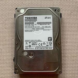 【送料無料】 ★ 1TB ★　TOSHIBA DT01ACA100　2019年製　3.5インチ 内蔵HDD