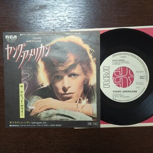 PROMO sample 見本盤 サンプル david bowie young american デヴィッド・ボウイ ヤング・アメリカン 7inch record レコード LP アナログ