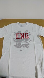 イングランド代表Tシャツ/ナイキ社製/スリーライオンズ/EURO2024/ホワイト/size XL/新品未使用品