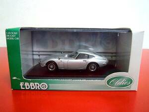 エブロ 1/43 TOYOTA トヨタ2000GT シルバー