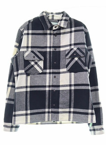 オフホワイト OFF WHITE STENCIL FLANNEL SHIRT OMGA060R19C08015 ステンシル フランネル チェック シャツ バック アロー ロゴ プリント240