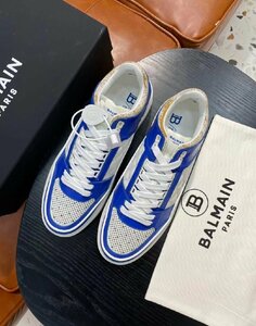 新品　BALMAIN　バルマン　メンズ　スニーカー　レザー　スポーツシューズ　39-44　サイズ選択可能