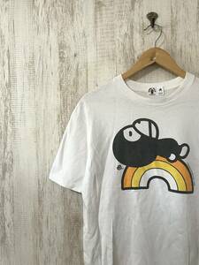 713☆【フロントロゴTシャツ】BABY MILO A BTATHING APE エイプ 白 M