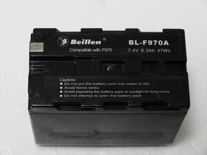 SONY NP-F970 互換バッテリー NEP BL-F970A　7.4V 6300mAh　ソニー ハンディカム ビデオカメラ 用 電池 　送料510円 474