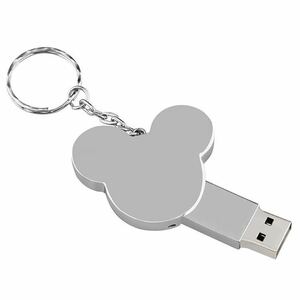 ミッキーマウス USBメモリ 送料無料 32GB USBフラッシュメモリ パソコン 大容量 データ転送 フラッシュドライブ シルエット