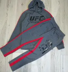 UFC✨スウェットパーカー パンツ セットアップ XL グレー 総合 MMA