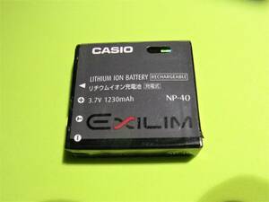 【美品】【動作保証】 CASIO カシオ　EXILIM　【純正品】 　バッテリー　NP-40 　 3.