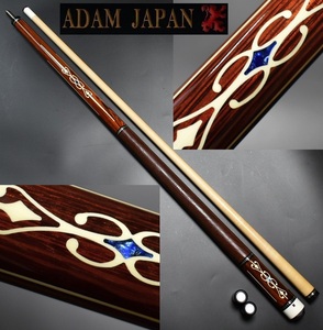 ★LEGEND Adam cues アダム 10山 リザード本革 ジョイントキャプ付き