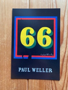 非売品★ポール・ウェラー・66・ポストカード PAUL WELLER タワレコ先着特典ジャケットデザイン：ピーター・ブレイク