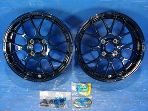 【H】未使用 BBS RP RP008 15インチ 5.5J +45 4H PCD100 ネイビーブルー 2本セット φ56mmハブリング S660 フロント用 生産終了カラー