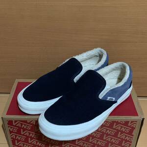 送料無料 バンズ 内 ボア フリース スリッポン スエード VANS 23.5 cm SLIP ON レディース スニーカー シューズ