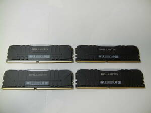 Crucial Ballistix メモリ DDR4 3600 合計64GB（16GB×4枚） BL16G36C16U4BL　RGB 