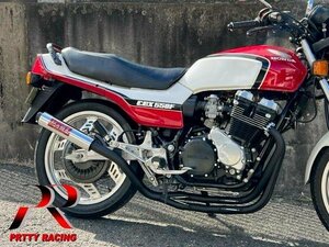 プリティー HONDA CBX400F 紀の国屋 45π スタンダードタイプ (サイレンサー固定式) 4-2-1管 マフラー 黒