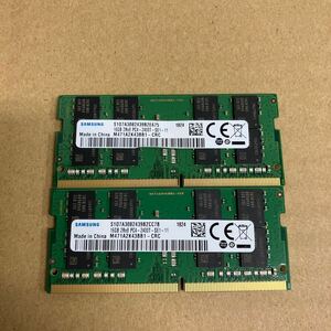 V188 SAMSUNG ノートPCメモリ 16GB 2Rx8 PC4-2400T 動作確認品