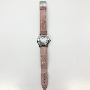 【中古】Chopard ハッピースポーツ 8509 クォーツ シェル文字盤 5Pピンクサファイア ショパール[240066124676]