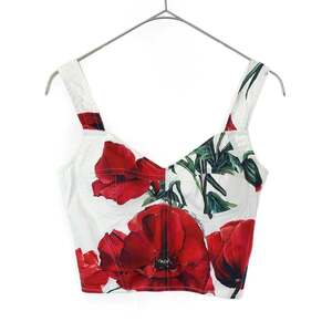 DOLCE&GABBANA ドルチェ＆ガッバーナ HAPPY GARDEN Top フローラルプリントビスチェトップス F7W98T FSEHV ITY803VNYMG6