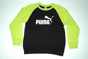 プーマ　PUMA★トレーナー　140サイズ　濃紺　黄緑★子供用　男の子　キッズ　ジュニア