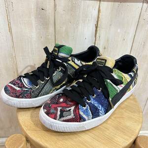 PUMA×COOGI PUMA CLYDE COOGI SWEATER スニーカー メンズ 27CM マルチカラー コラボ 364907-01 USED