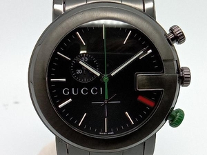 GUCCI 腕時計 101M ベルト約17cm ブラック クロノグラフ