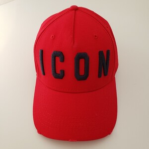 美品　DSQUARED2 ICON CAP キャップ　赤 レッド