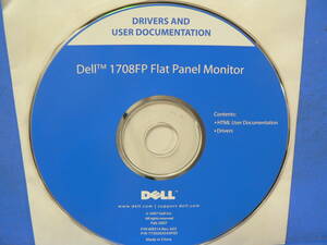 送料最安 \140　CDD26：デル フラットパネルモニタ　DRIVERS AND USER DOCUMENTATION　Dell 1708FP Flat Panel Monitor　P/N WR314　盤のみ