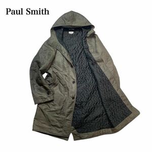 Paul Smith ポールスミス モッズコートフード付きL グレーカーキ紳士