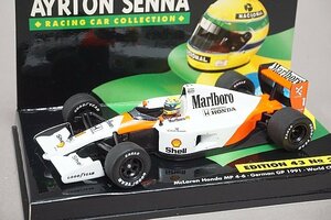 ミニチャンプス PMA 1/43 マクラーレン ホンダ MP4-6 A.セナドイツGP 世界チャンピオン 1991 #1 マルボロ仕様 540914391