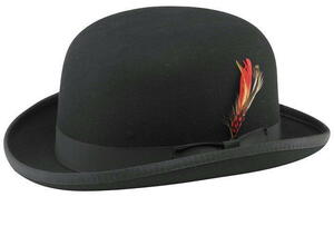 ★ニューヨーク ハット New York Hat Classic Derby 黒 L 新品 ダービー ボーラー ハット 帽子